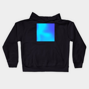 electric blue blur gradient Kids Hoodie